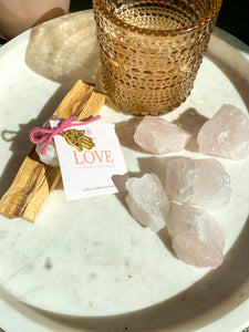 'LOVE' Cleansing Bundle - Palo Santo + Rose Quartz