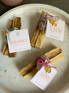 'LOVE' Cleansing Bundle - Palo Santo + Rose Quartz