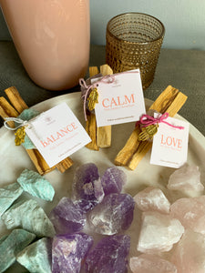 'BALANCE' Cleansing Bundle - Palo Santo + Amazonite