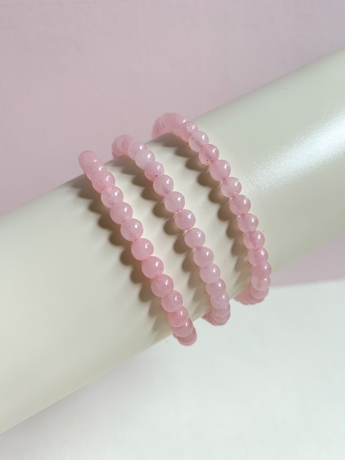 Rose Quartz Crystal Energy Bracelet