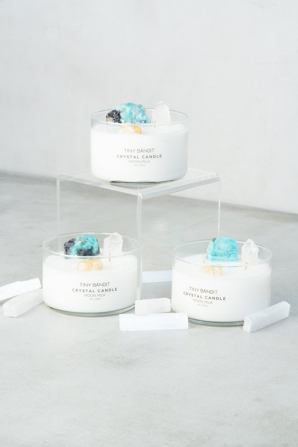 Crystal Infused Candle - Moon Milk